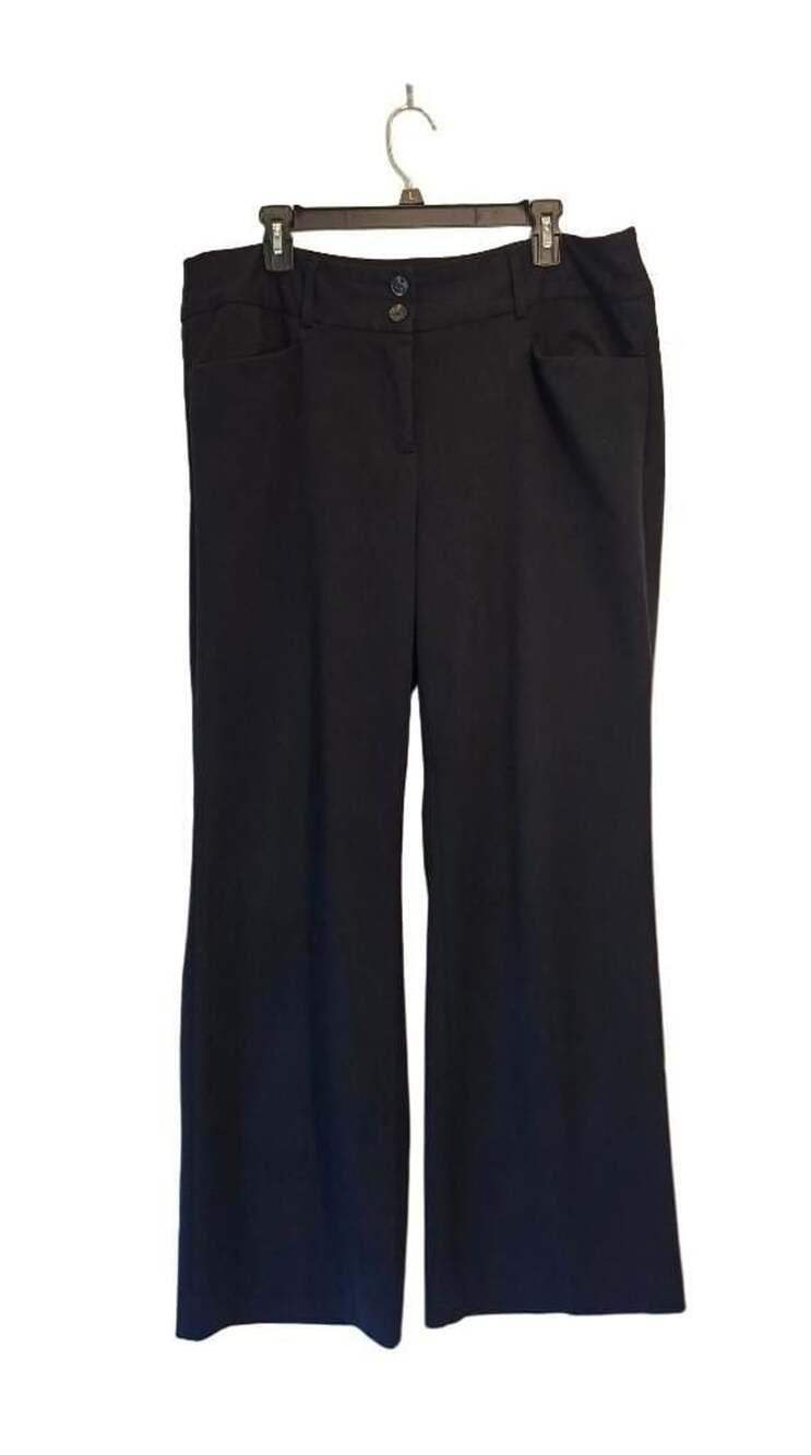 Apt. 9 Skyrise Flat Front Wide Leg Pants Size L